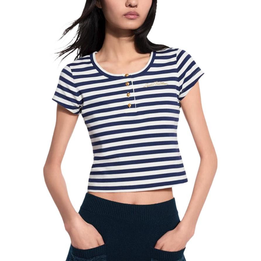 Louis Vuitton Louis Vuitton Striped T-Shirt Size XS Size XS / US 0-2 / IT 36-38 - 7 Thumbnail
