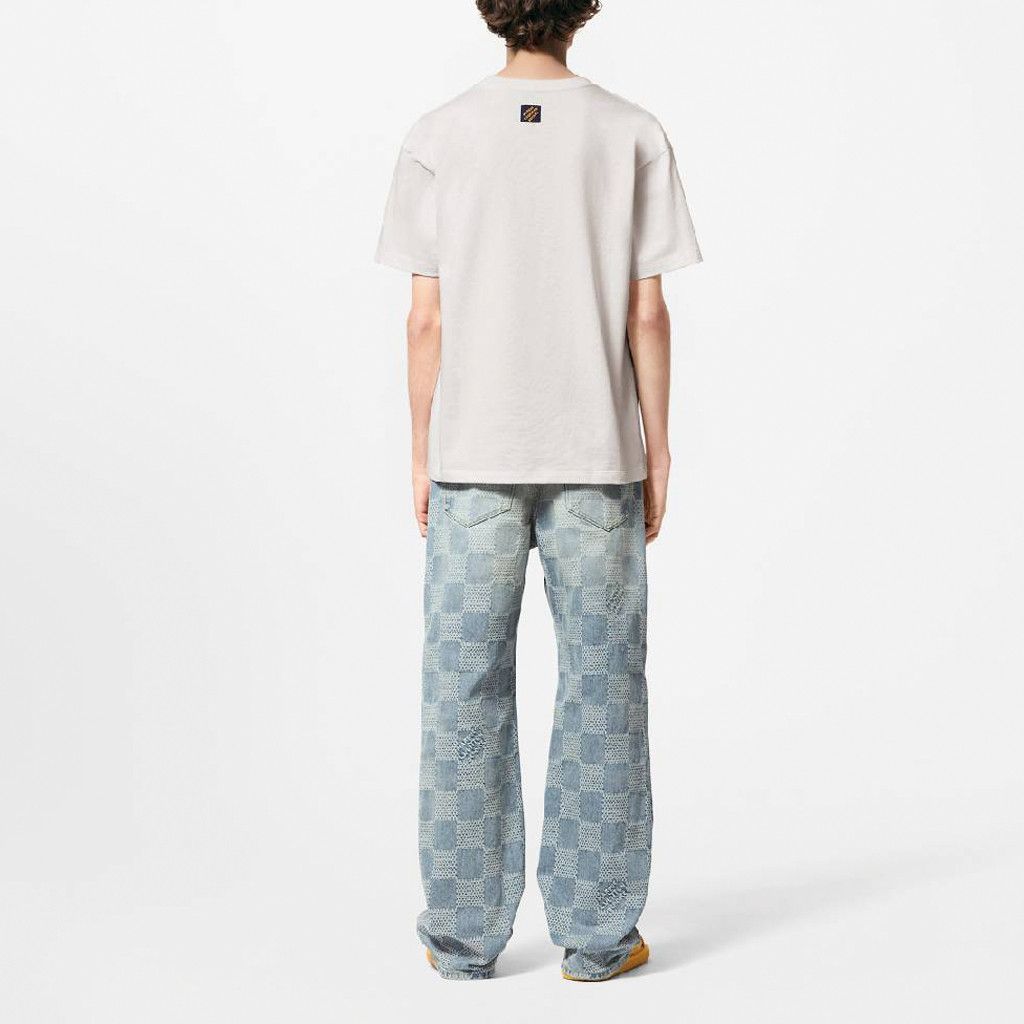Louis Vuitton Louis Vuitton Embroidered Lovers Logo T-Shirt Size L Size US L / EU 52-54 / 3 - 6 Thumbnail