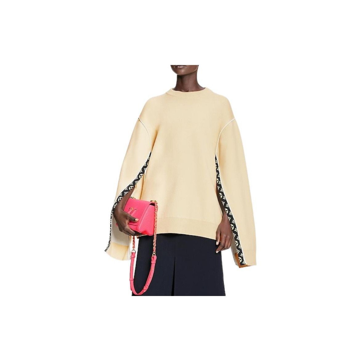Louis Vuitton Louis Vuitton Monogram Trim Cape Sweater Size S Size S / US 4 / IT 40 - 6 Thumbnail
