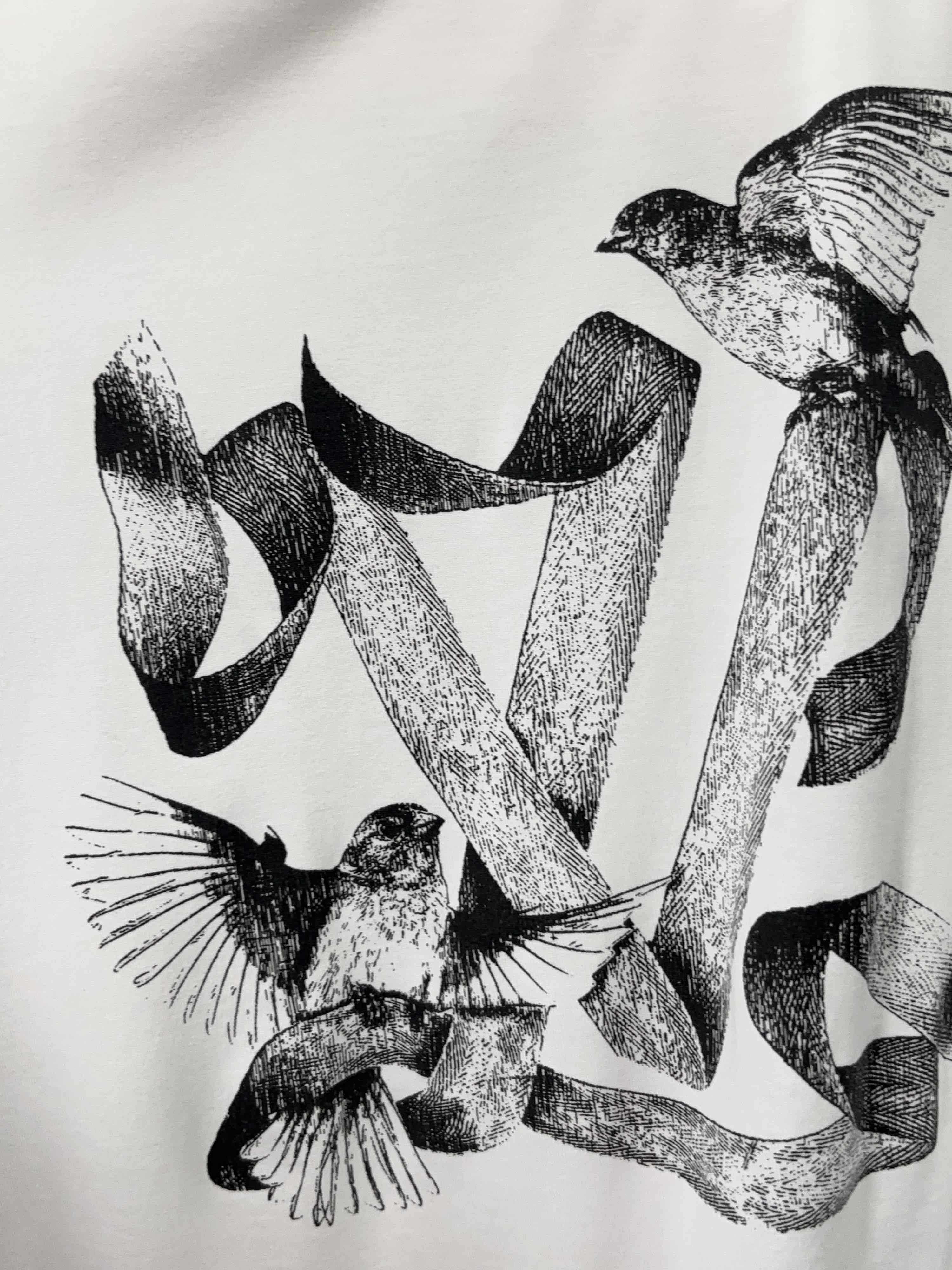Louis Vuitton Louis Vuitton Bird Logo T-Shirt Size M Size US M / EU 48-50 / 2 - 5 Thumbnail