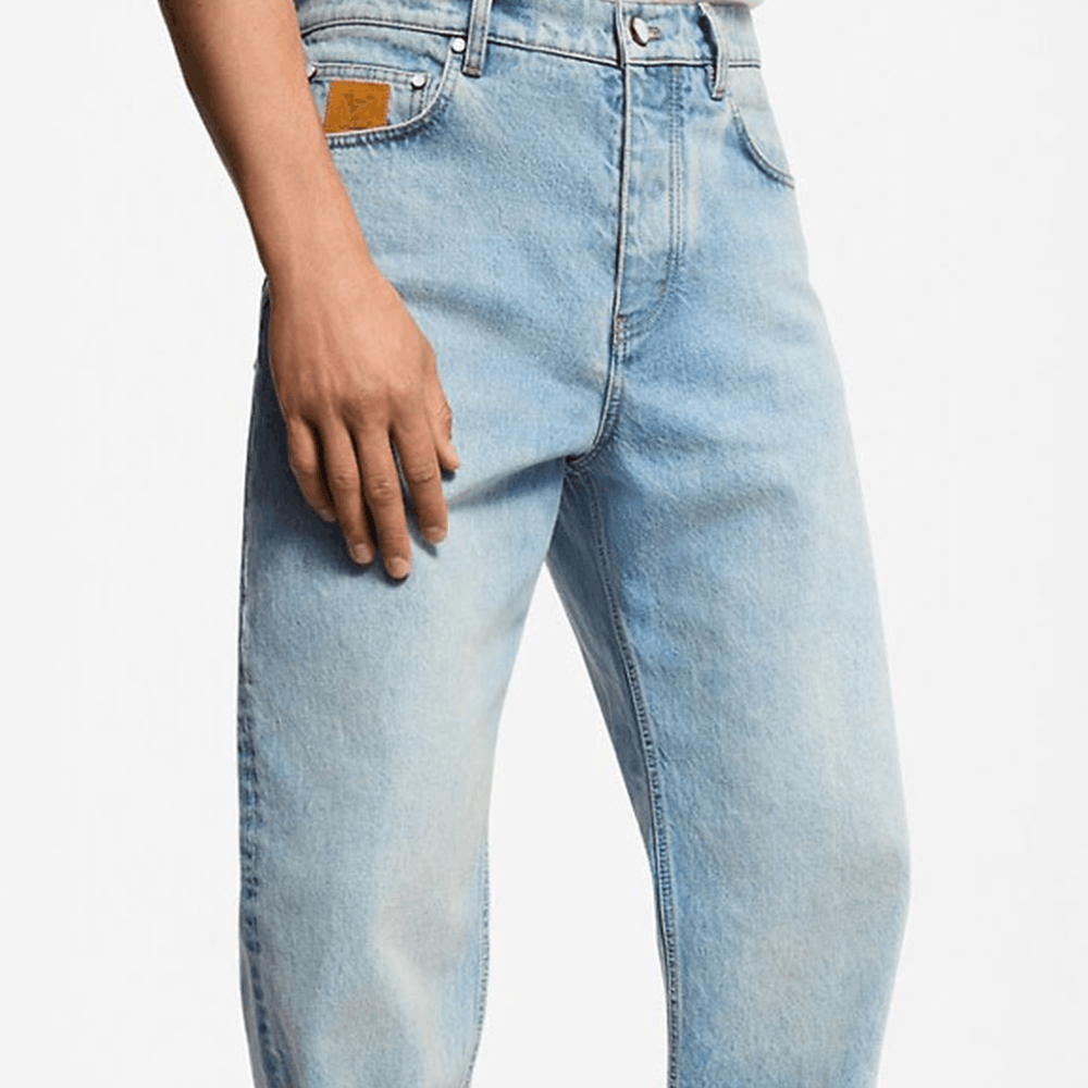 Louis Vuitton Louis Vuitton Embroidered Logo Denim Jeans Size 29 Size US 29 - 9 Thumbnail