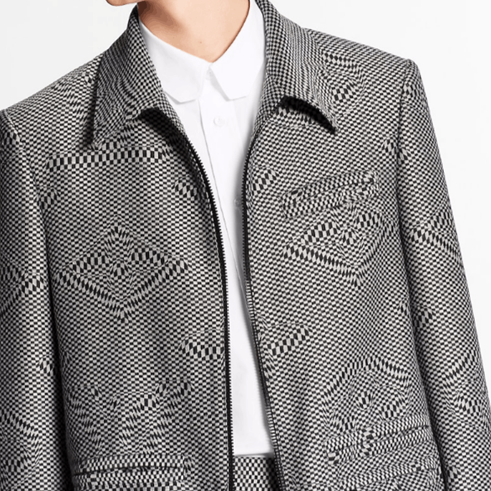 Louis Vuitton Louis Vuitton Checkered Pattern Jacket Size 52 Size US L / EU 52-54 / 3 - 14 Thumbnail