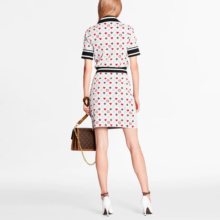 Louis Vuitton Louis Vuitton Monogram Heart Knit Mini Dress Size S Size S / US 4 / IT 40 - 6 Thumbnail