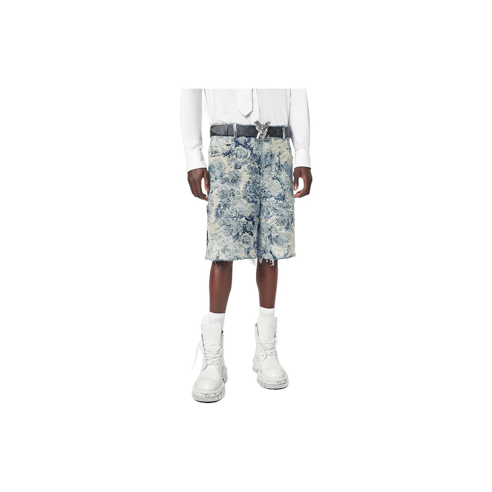 Louis Vuitton Louis Vuitton Floral Jacquard Denim Shorts Size 32 Size US 32 / EU 48 - 8 Thumbnail