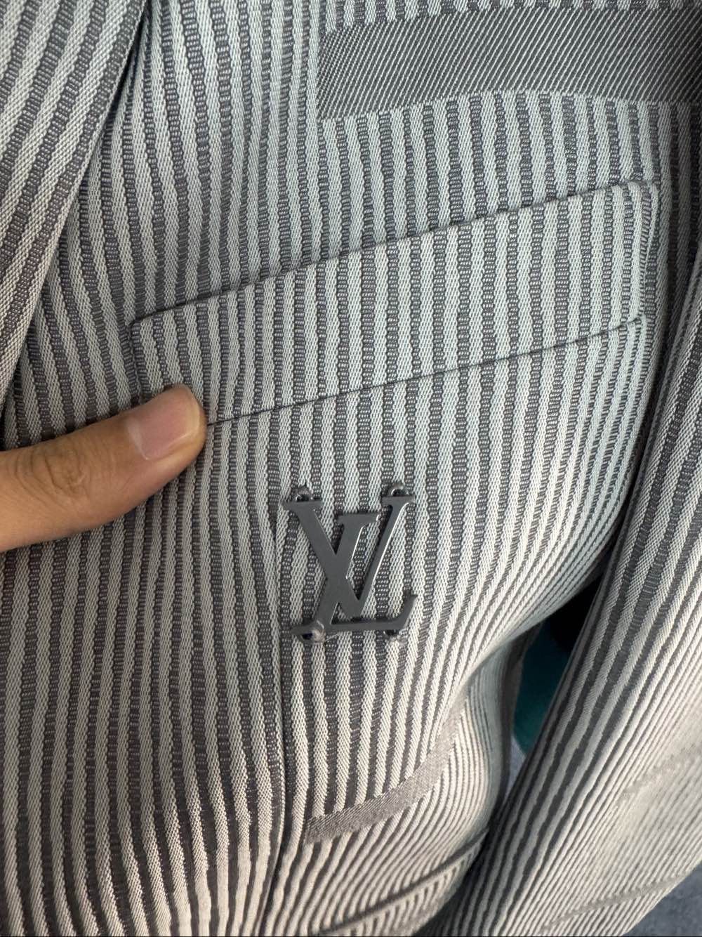 Louis Vuitton Louis Vuitton Striped Wool Blazer Size 50 Size 40R - 9 Thumbnail