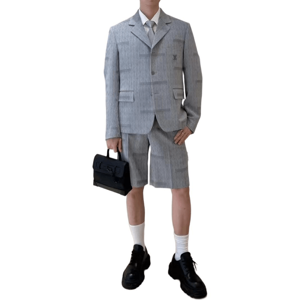 Louis Vuitton Louis Vuitton Striped Wool Blazer Size 50 Size 40R - 13 Thumbnail