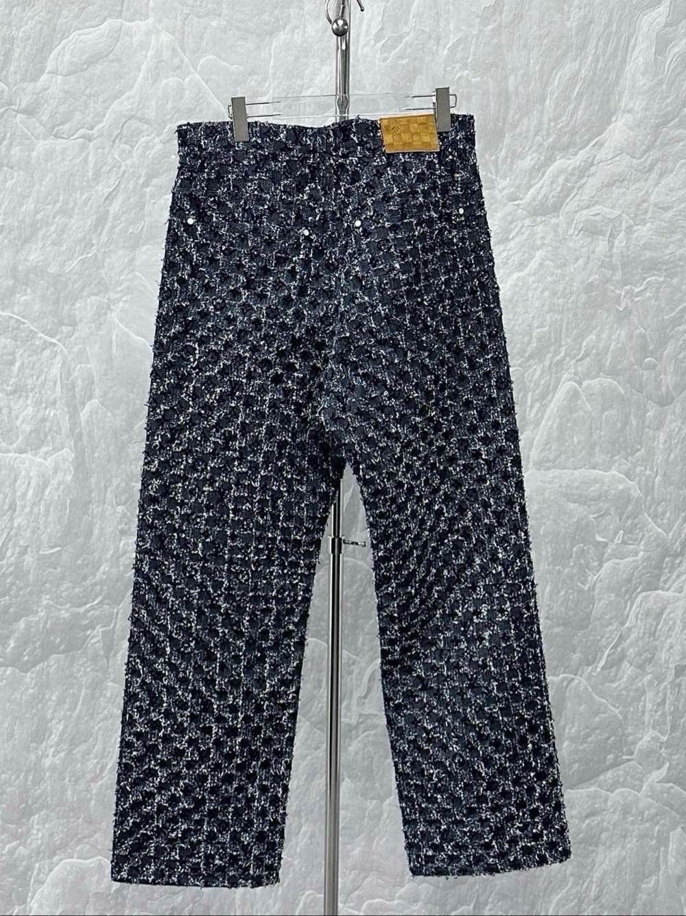 Louis Vuitton Louis Vuitton Monogram Flocked Denim Jeans Size 31 Size US 31 - 2 Thumbnail