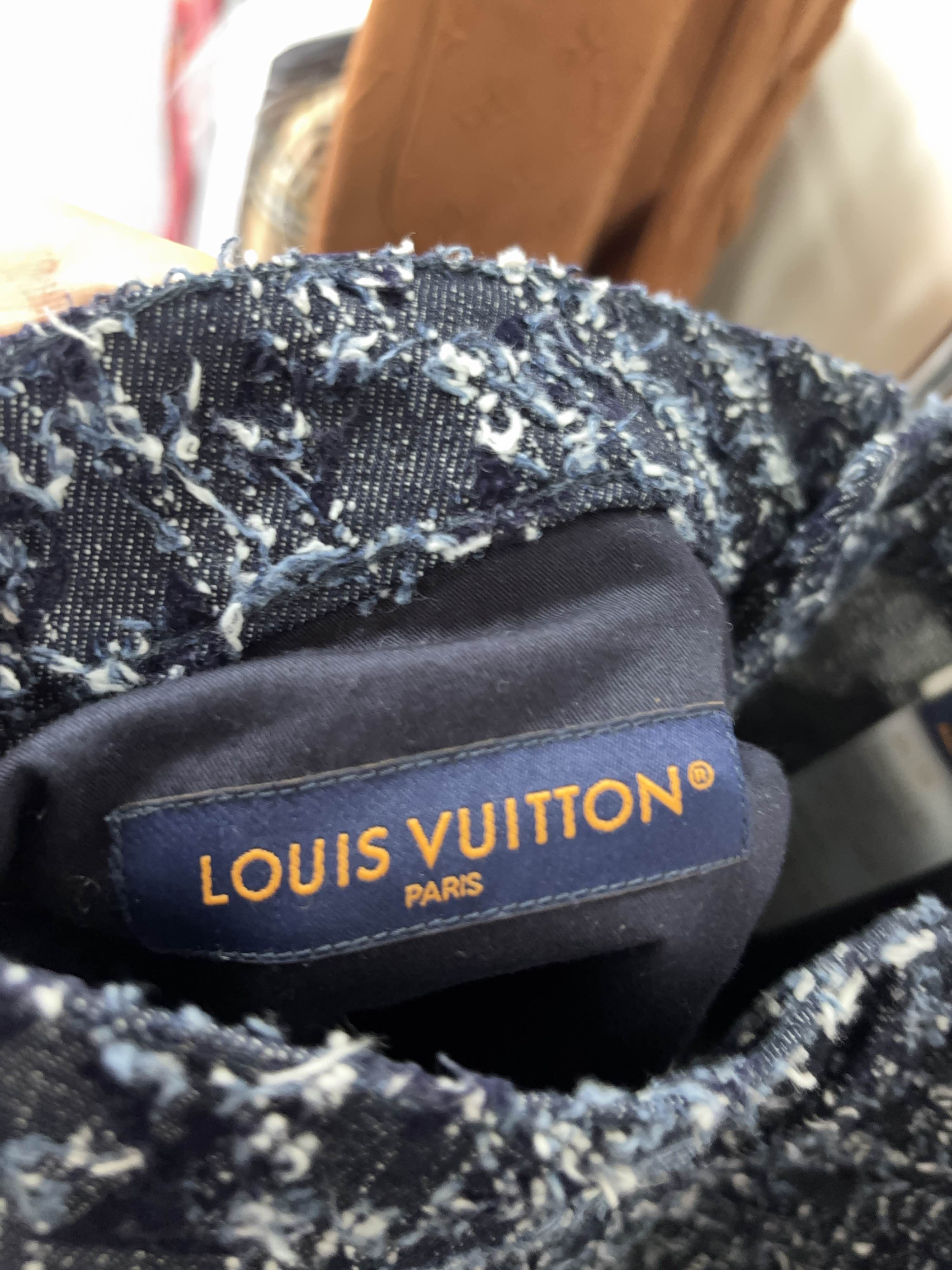 Louis Vuitton Louis Vuitton Monogram Flocked Denim Jeans Size 31 Size US 31 - 3 Thumbnail