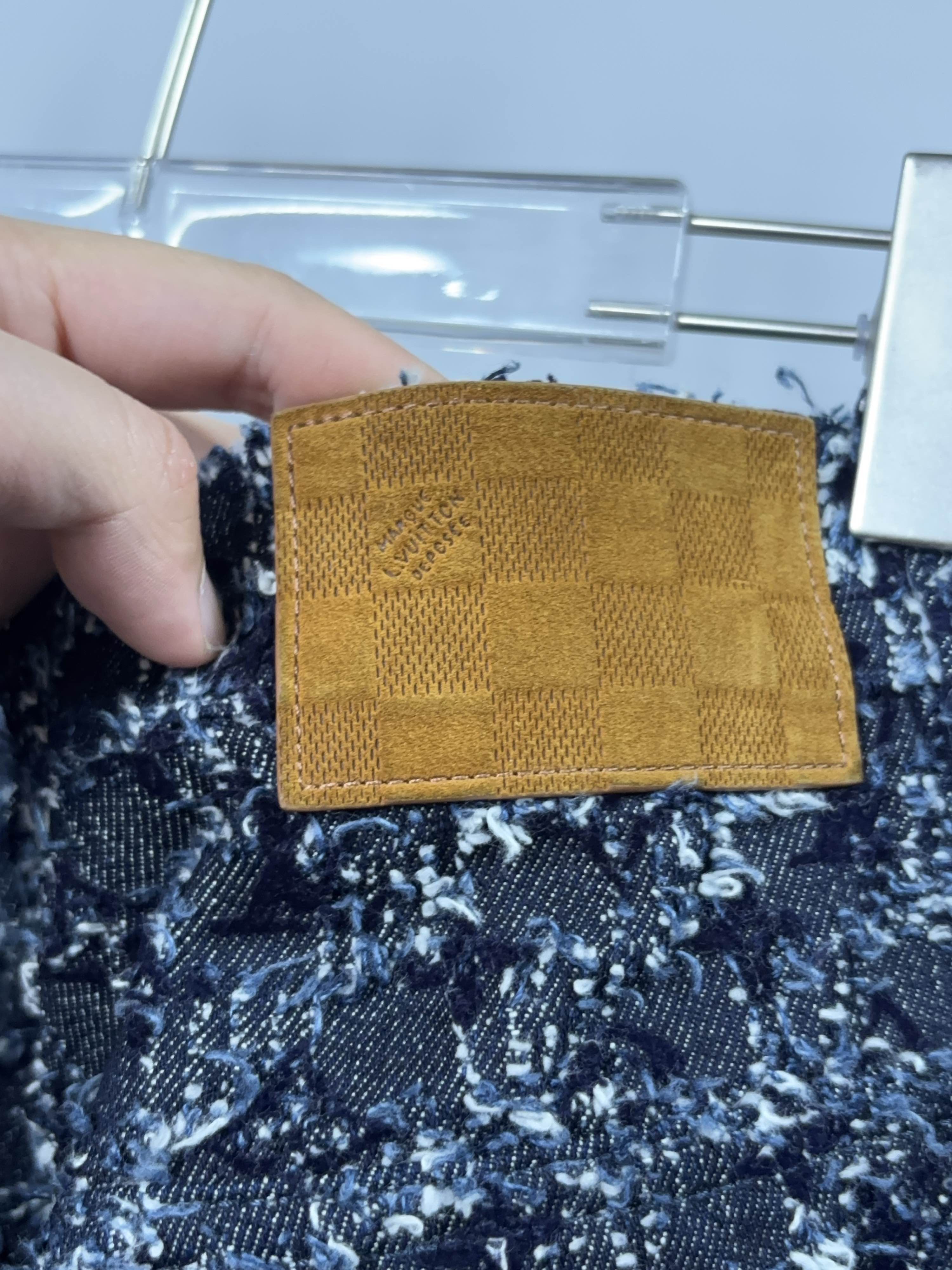 Louis Vuitton Louis Vuitton Monogram Flocked Denim Jeans Size 31 Size US 31 - 10 Thumbnail