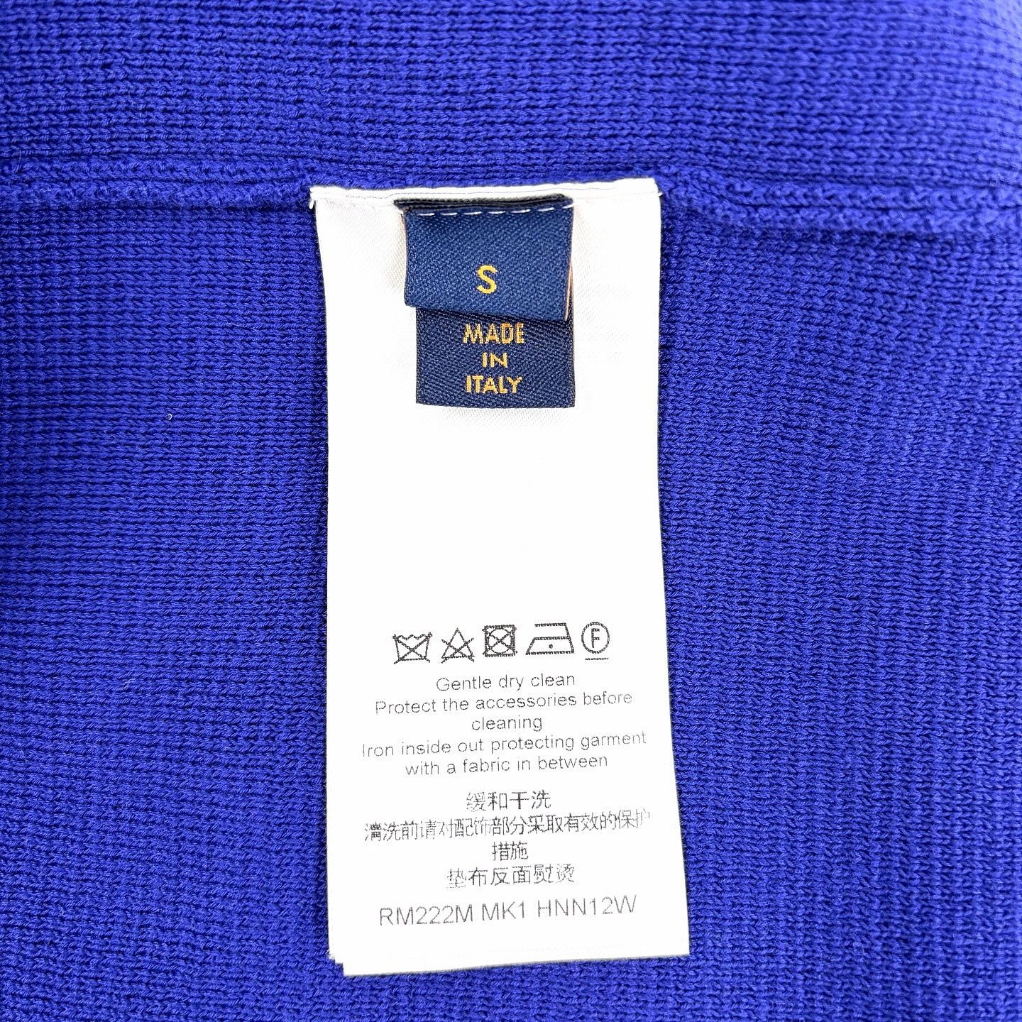 Louis Vuitton Louis Vuitton Blue Cotton Knit Cardigan Size S Size US S / EU 44-46 / 1 - 4 Thumbnail