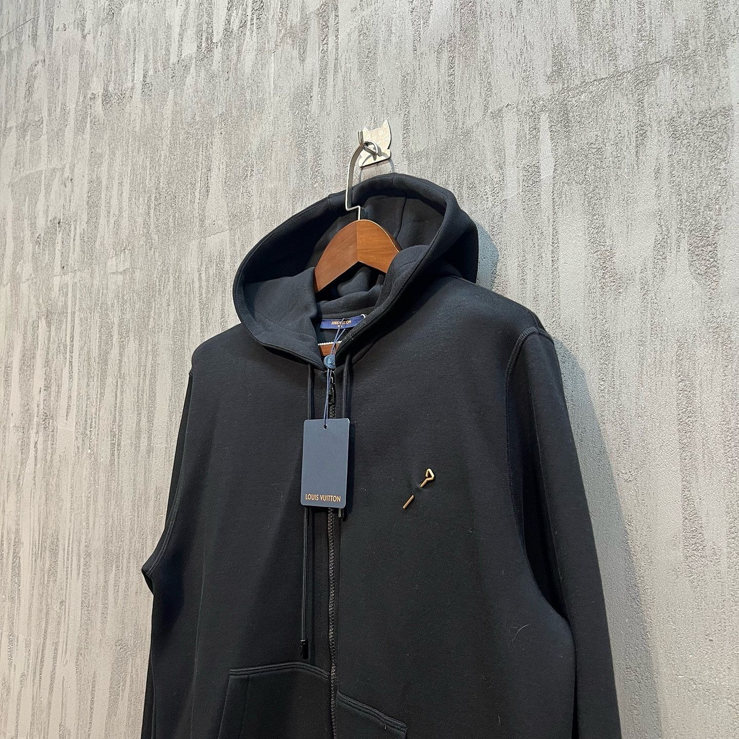 Louis Vuitton Louis Vuitton Full Zip Hooded Sweatshirt Black Size L Size US L / EU 52-54 / 3 - 5 Thumbnail