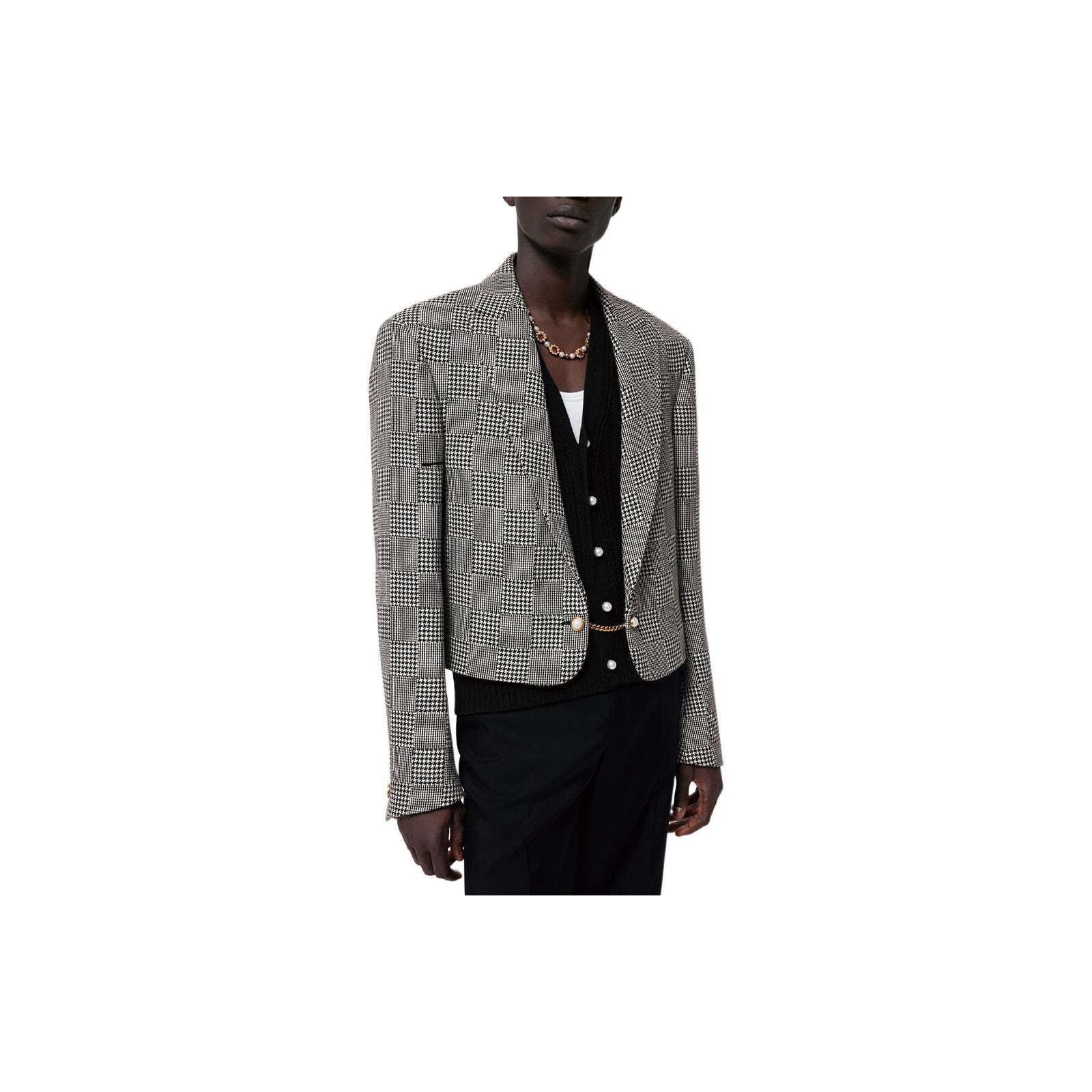 Louis Vuitton Louis Vuitton Houndstooth Wool Jacket Size S Size US S / EU 44-46 / 1 - 17 Thumbnail
