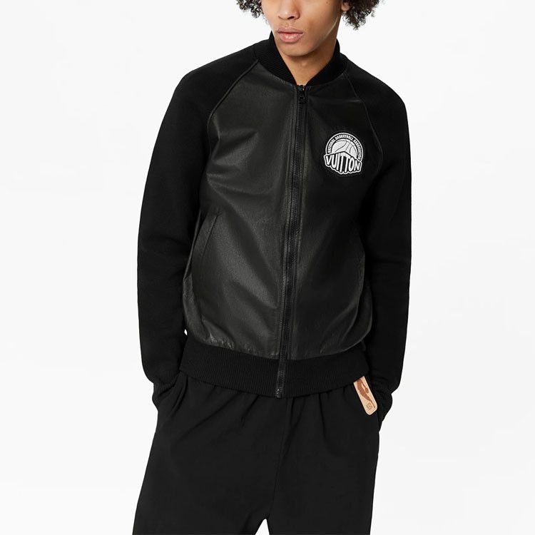 Louis Vuitton Louis Vuitton x NBA Leather Logo Bomber Jacket Size L Size US L / EU 52-54 / 3 - 9 Thumbnail