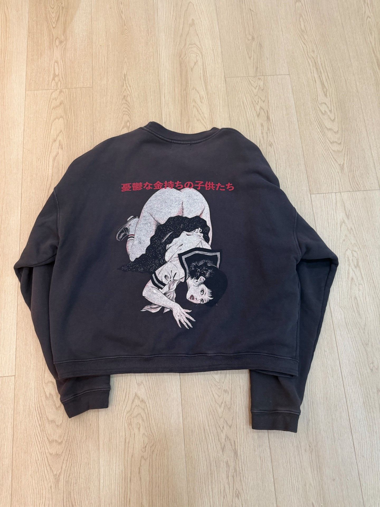 Enfants Riches Deprimes Enfants Riches Deprimes ERD23FW Geisha Campus Sweatshirt Size US M / EU 48-50 / 2 - 2 Thumbnail