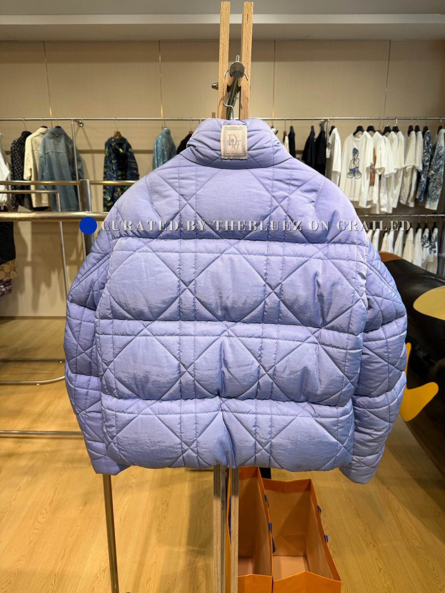 Dior Dior Blue Quilted Down Jacket M Size US M / EU 48-50 / 2 - 2 Thumbnail