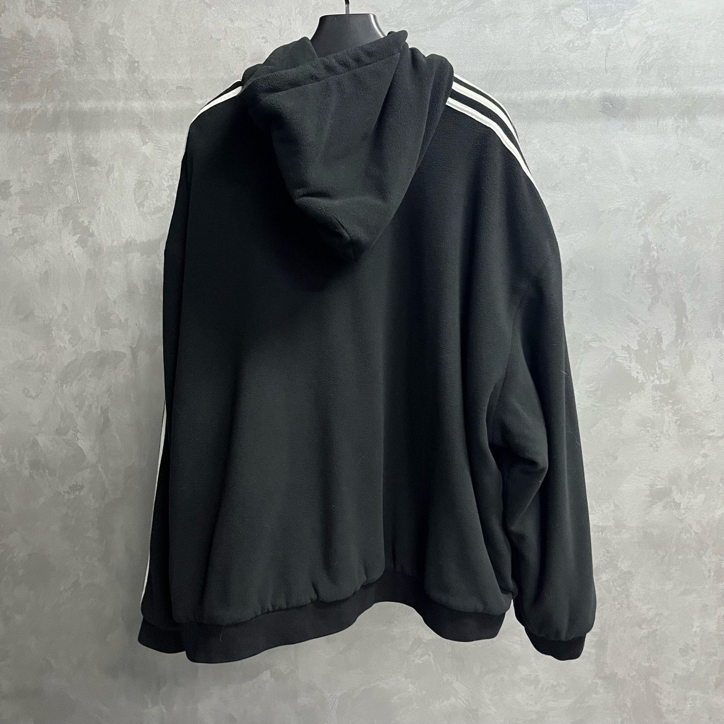 Balenciaga Balenciaga Black Fleece Embroidered Logo Zip Hoodie Size US L / EU 52-54 / 3 - 2 Thumbnail
