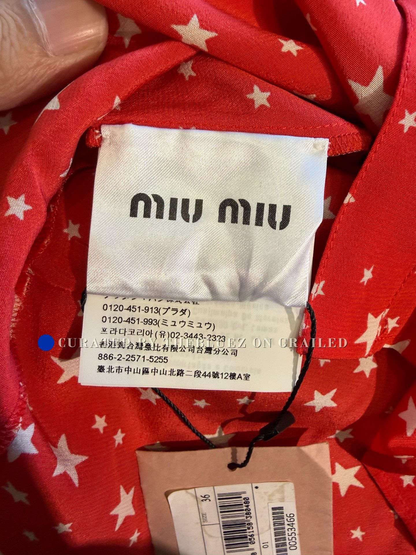 Miu Miu Miu Miu Red Star Shirt Size XS / US 0-2 / IT 36-38 - 4 Thumbnail