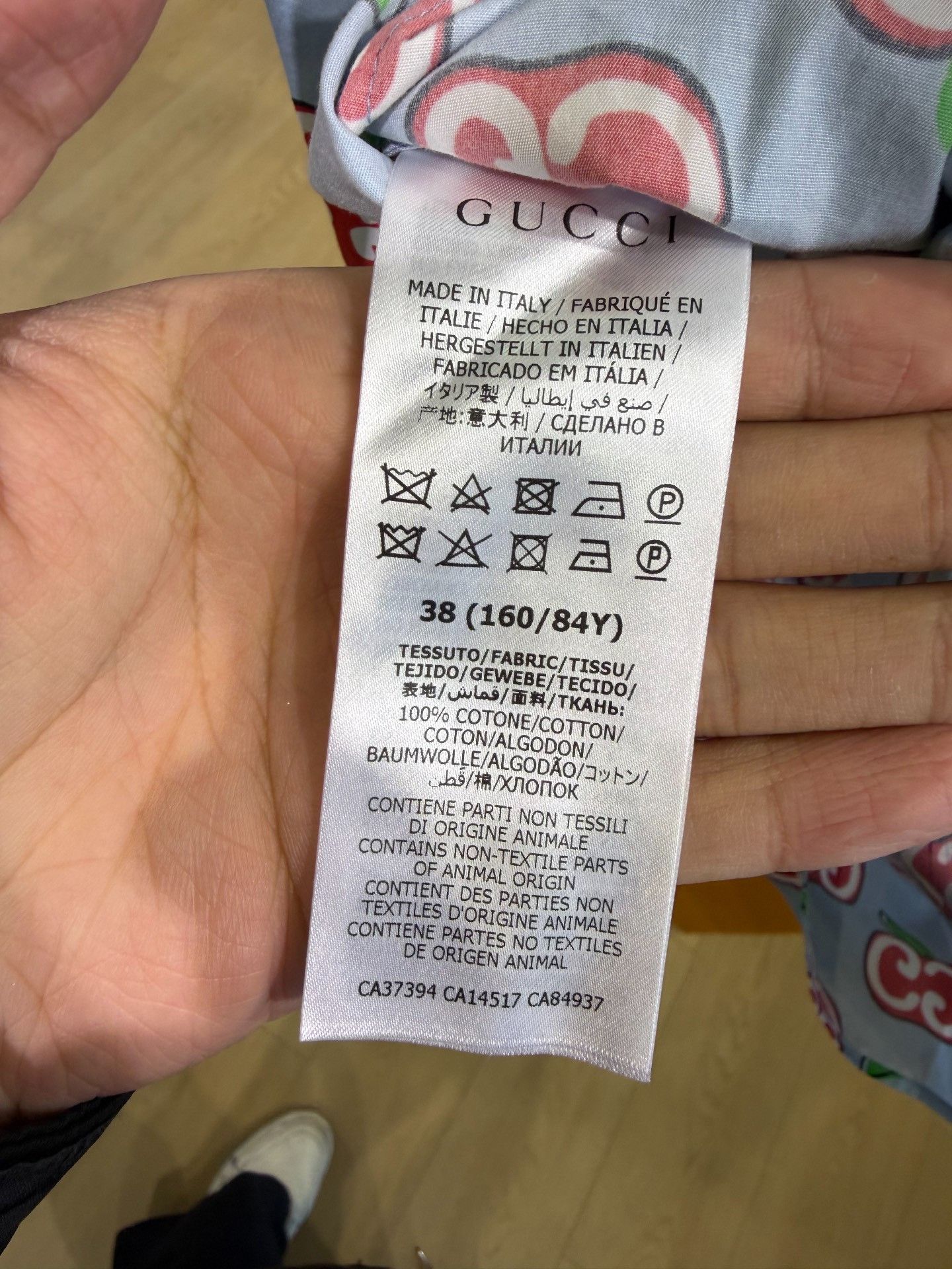 Gucci Gucci Blue Apple Print Dress Size S / US 4 / IT 40 - 5 Thumbnail