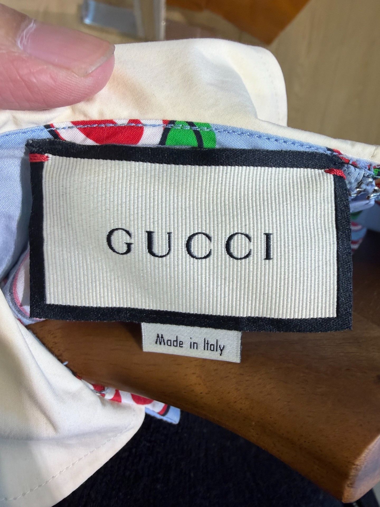 Gucci Gucci Blue Apple Print Dress Size S / US 4 / IT 40 - 4 Thumbnail