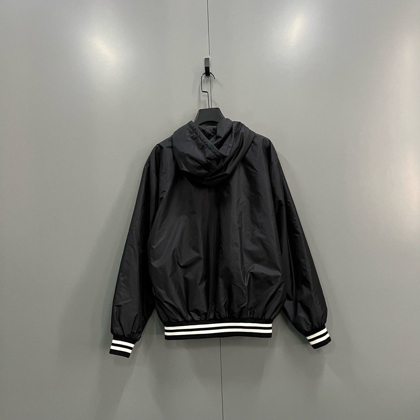 Celine Celine Black Logo Print Hooded Jacket Size US M / EU 48-50 / 2 - 3 Thumbnail