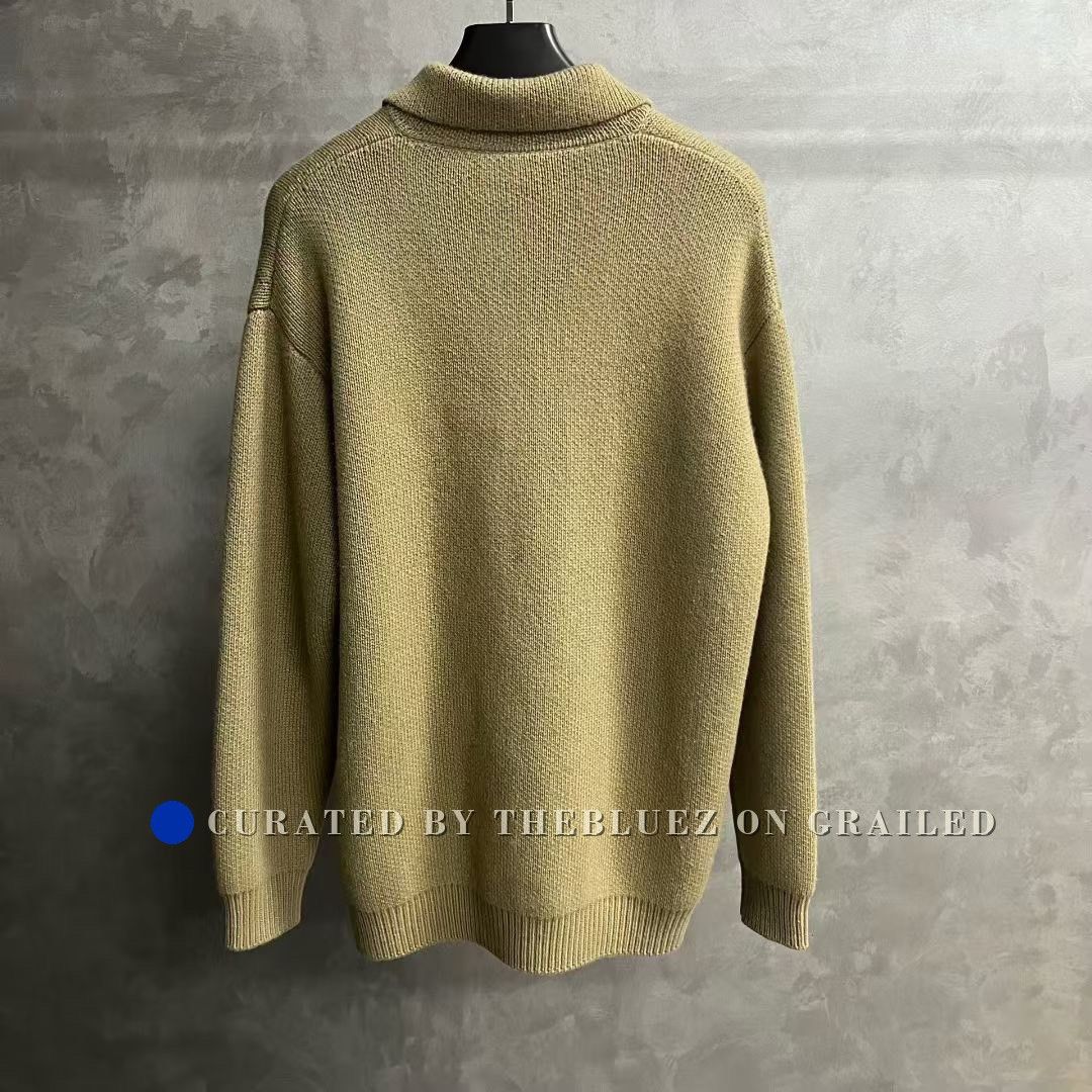 Prada Prada Camel Lapel Loose Knit Sweater Size S / US 4 / IT 40 - 2 Thumbnail
