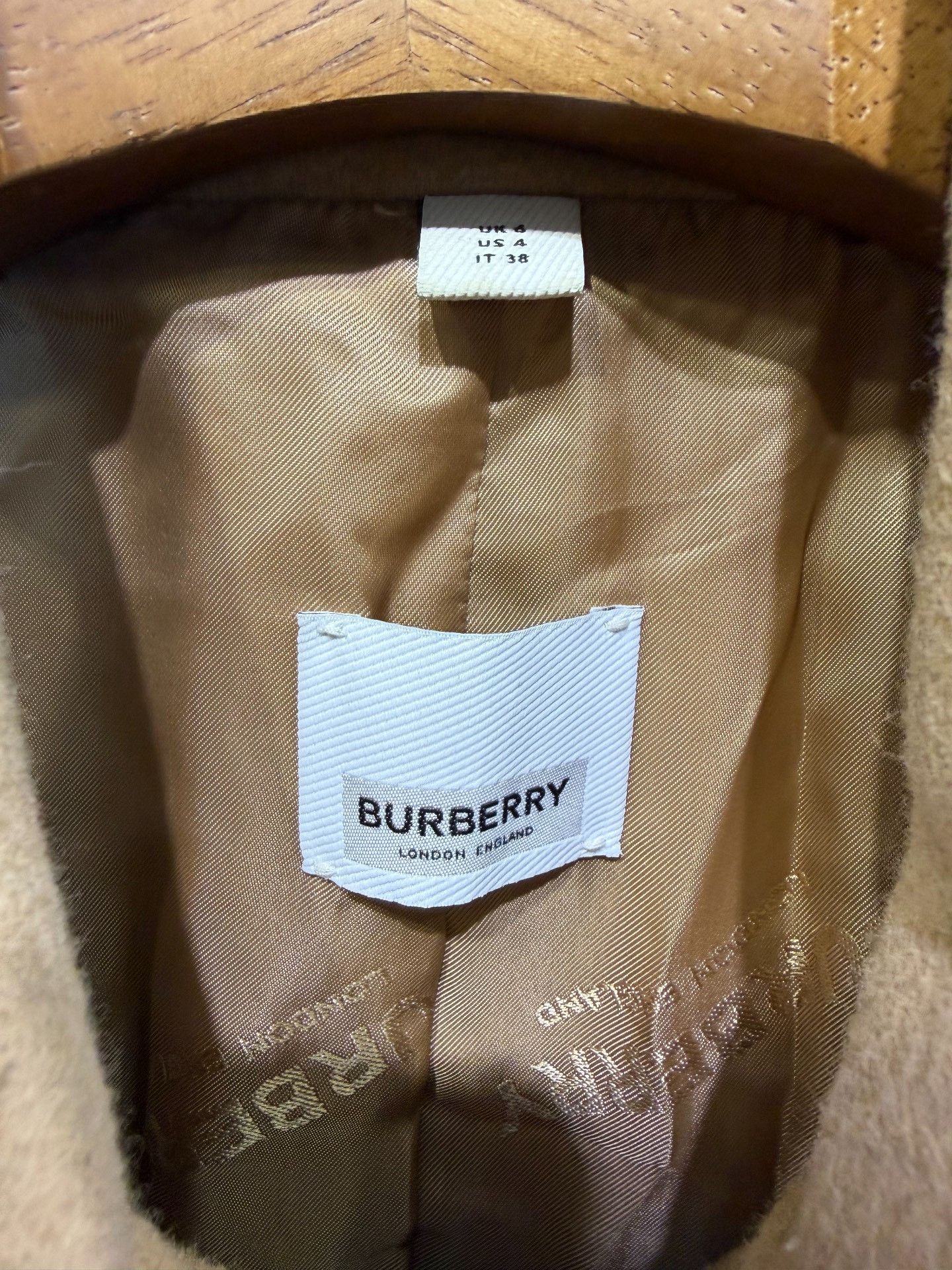 Burberry Burberry Women's Wool Leather Trim Short Coat Size S / US 4 / IT 40 - 3 Thumbnail