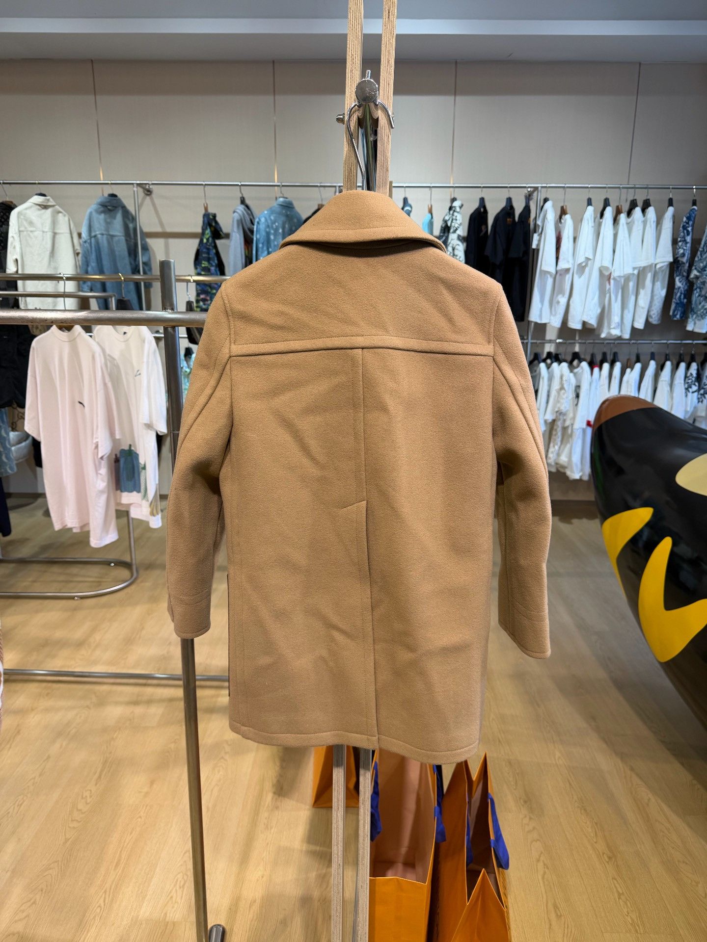Burberry Burberry Women's Wool Leather Trim Short Coat Size S / US 4 / IT 40 - 2 Thumbnail
