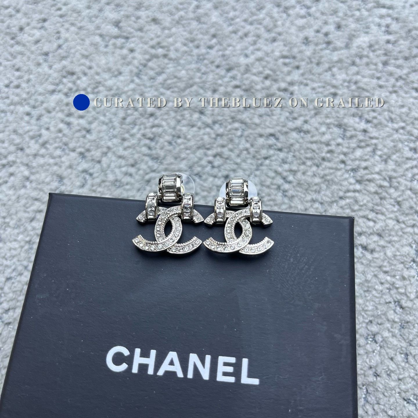 Chanel Chanel Silver Logo Alloy Earrings Size ONE SIZE - 3 Thumbnail