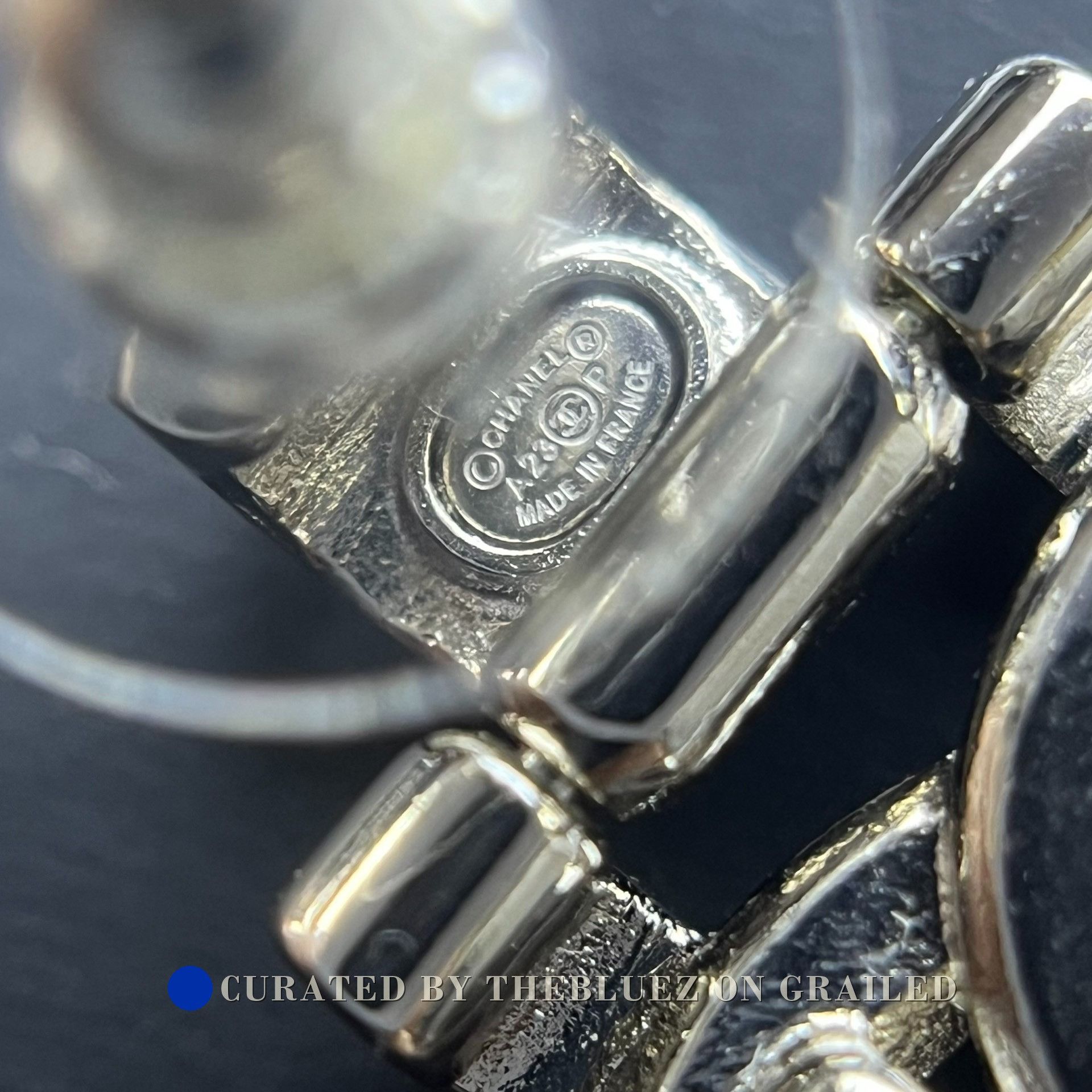 Chanel Chanel Silver Logo Alloy Earrings Size ONE SIZE - 4 Thumbnail