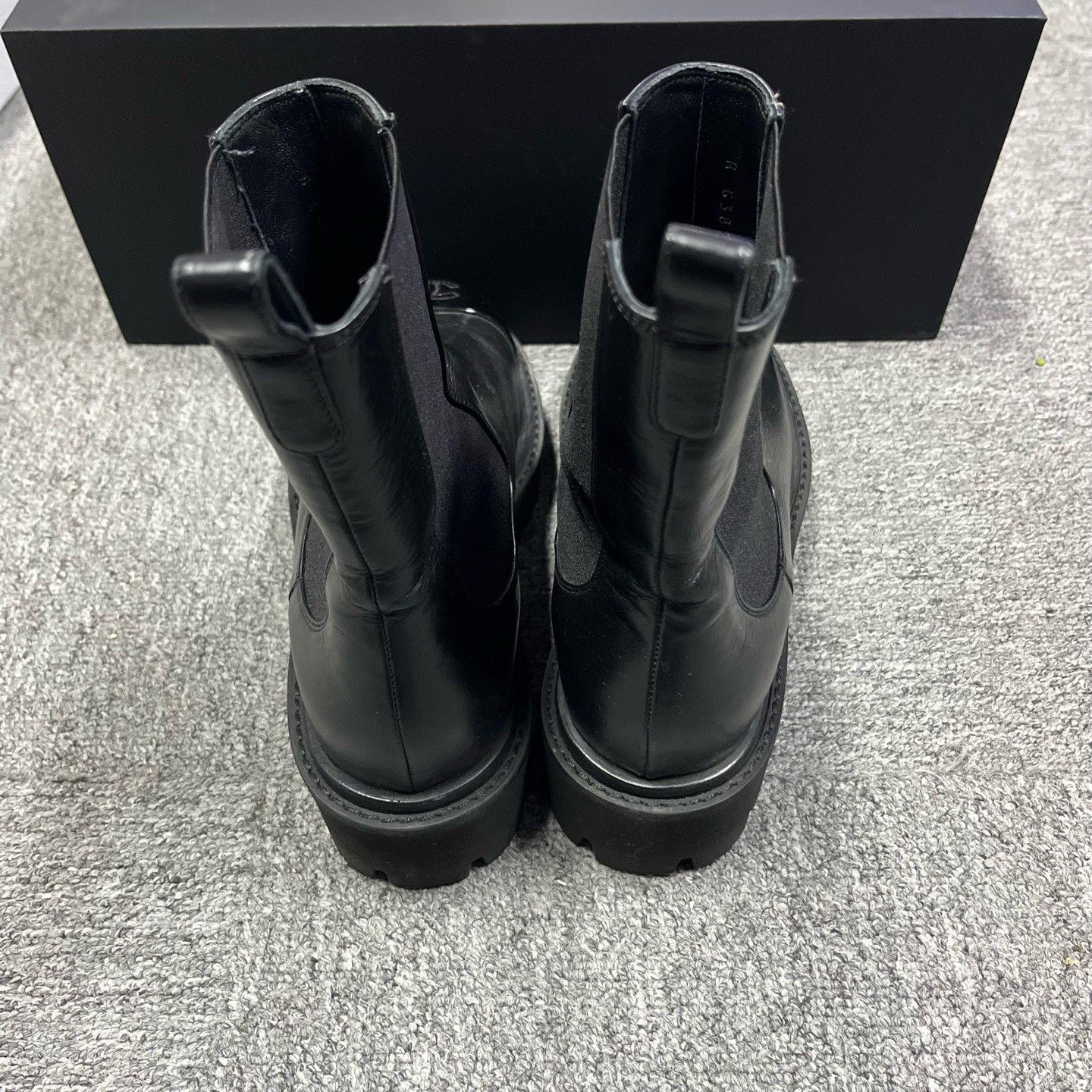 Chanel Chanel Black Crinkled Calfskin Chelsea Boots Size US 5.5 / IT 35.5 - 4 Thumbnail