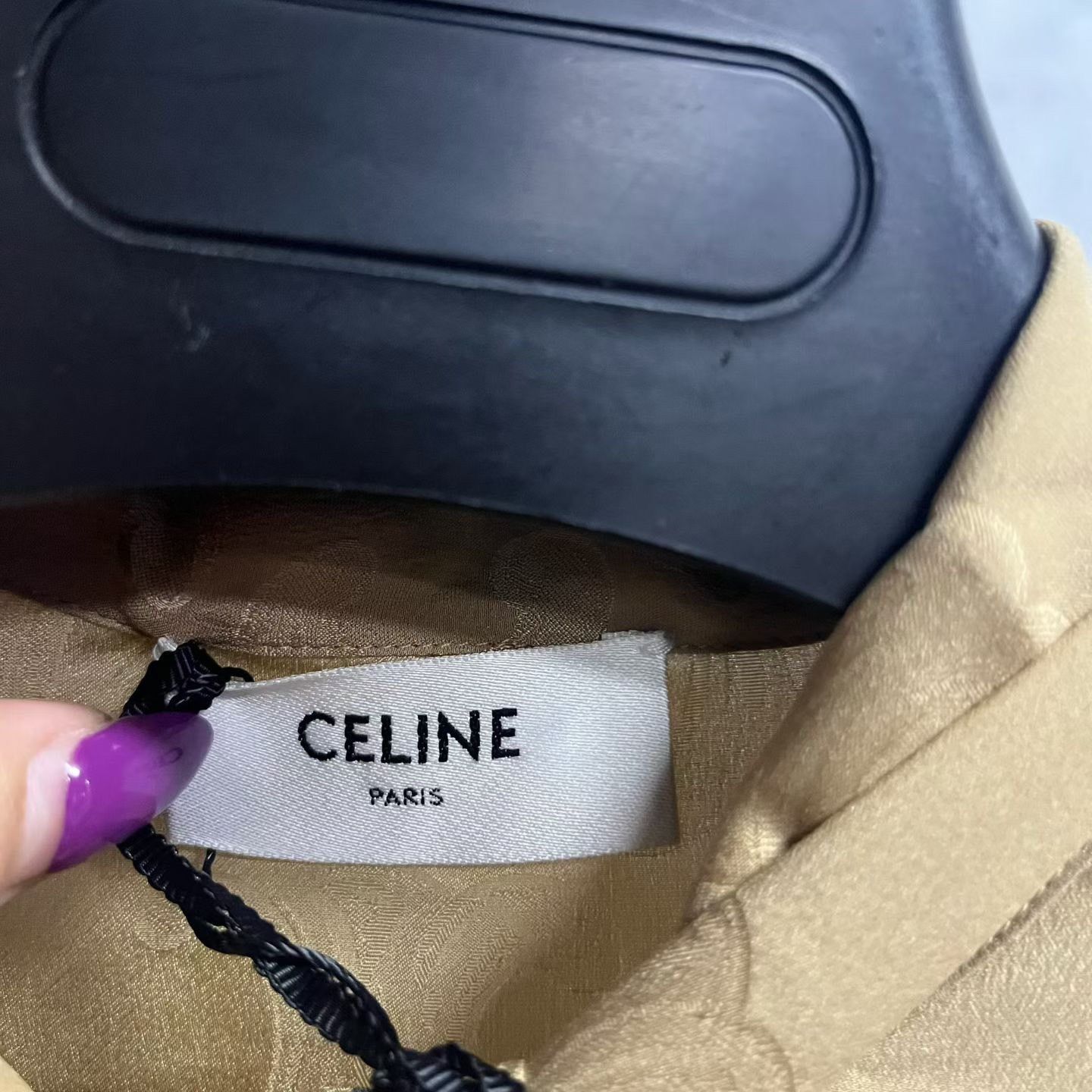 Celine Celine Brown Check Long-Sleeve Shirt Size S / US 4 / IT 40 - 3 Thumbnail