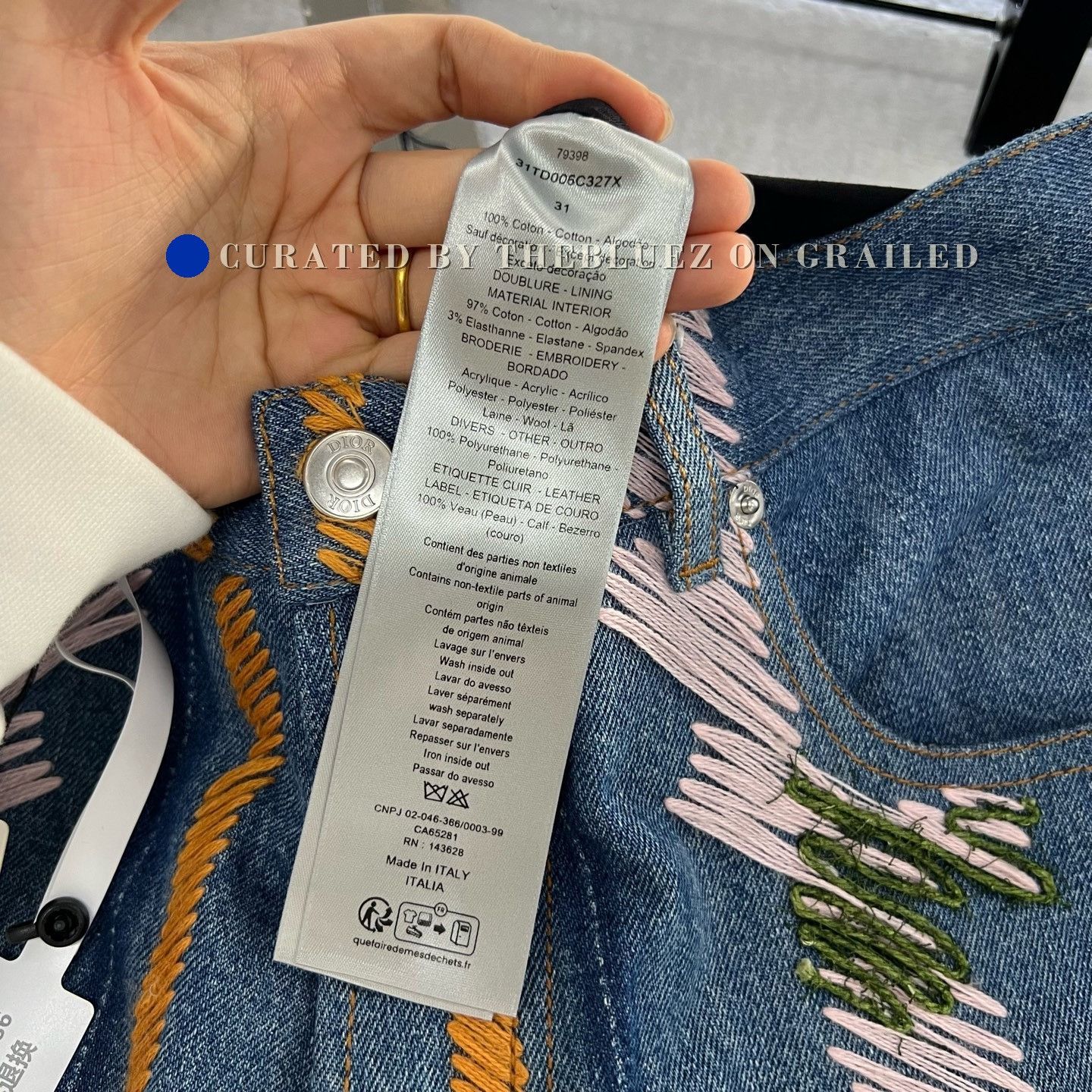 Dior Dior x Denim Tears Colorblock Check Pants Size US 31 - 5 Thumbnail
