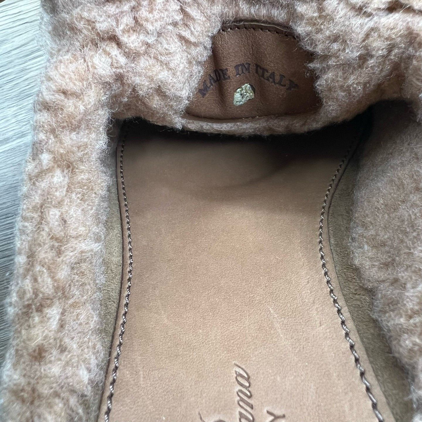 Loro Piana Loro Piana Babouche Charms Walk Brown Fur Mules Size US 8 / IT 38 - 7 Thumbnail