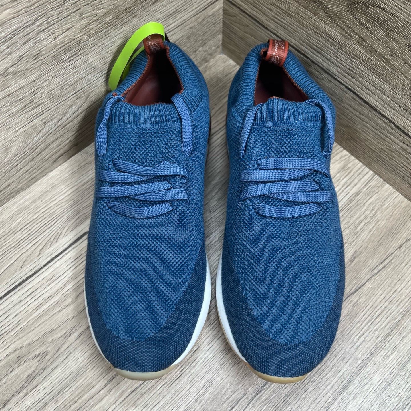Loro Piana Loro Piana LP Flexy Walk Blue Knit Sneakers Size US 8 / IT 38 - 2 Thumbnail