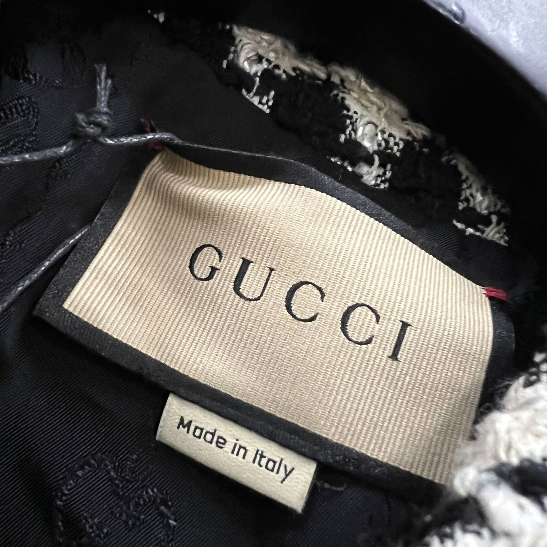 Gucci Gucci Black White Houndstooth Zip Square Collar Jacket Size M / US 6-8 / IT 42-44 - 3 Thumbnail