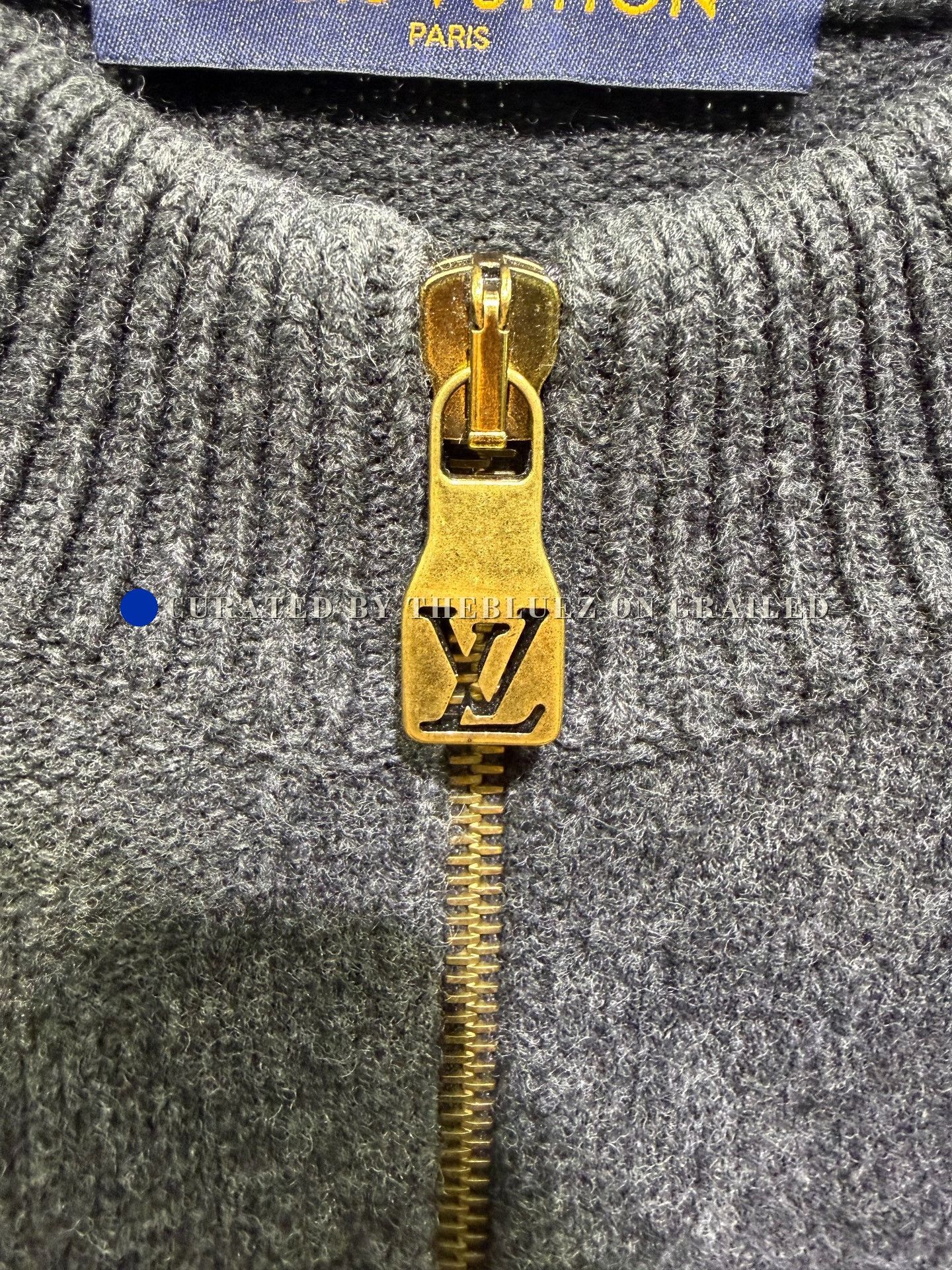 Louis Vuitton Louis Vuitton Gray Jacquard Half-Zip Sweater XXL Size US XXL / EU 58 / 5 - 3 Thumbnail