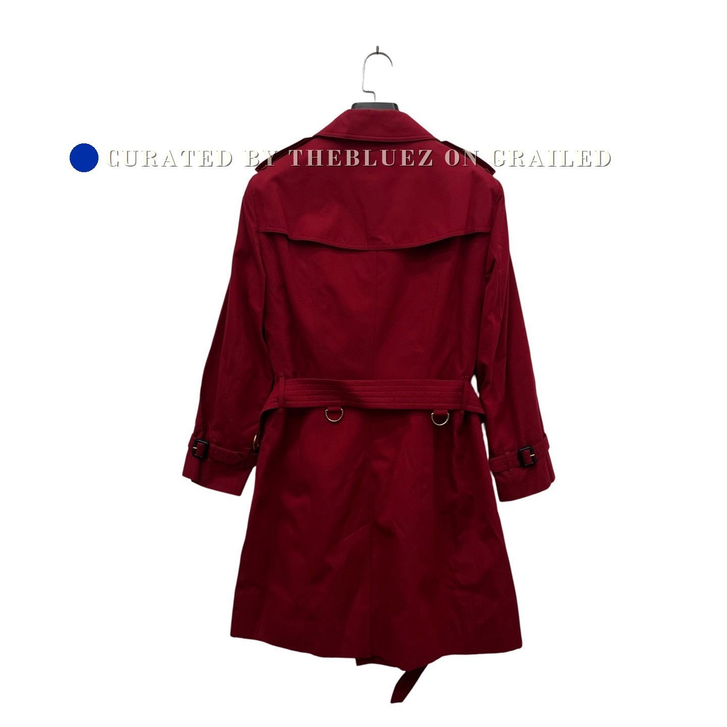 Burberry Burberry Red Double-Breasted Trench Coat Size M / US 6-8 / IT 42-44 - 2 Thumbnail