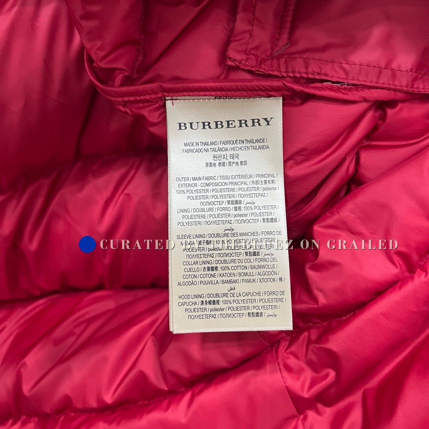 Burberry Burberry Hooded Down Jacket Coat Size US L / EU 52-54 / 3 - 5 Thumbnail
