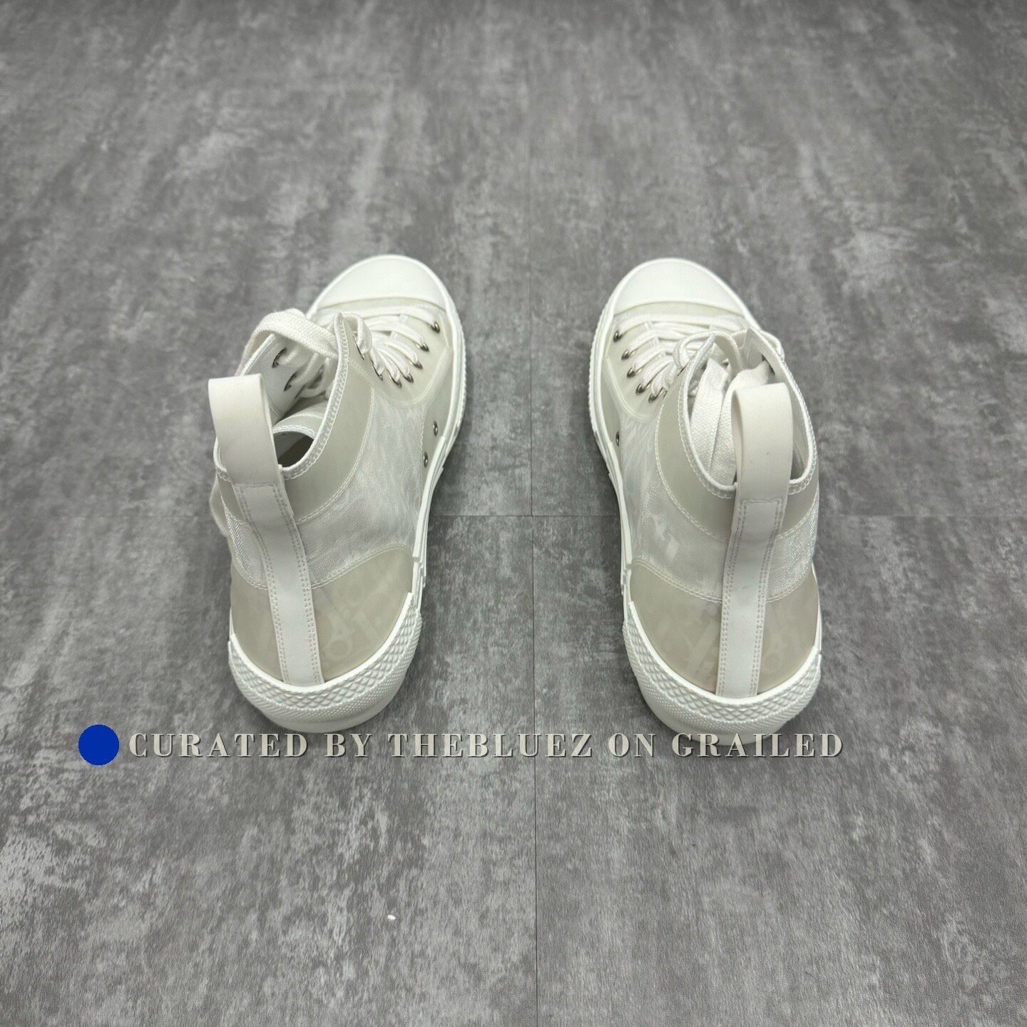 Dior Dior B23 Transparent White Monogram High-Top Sneakers Size US 9 / EU 42 - 6 Thumbnail