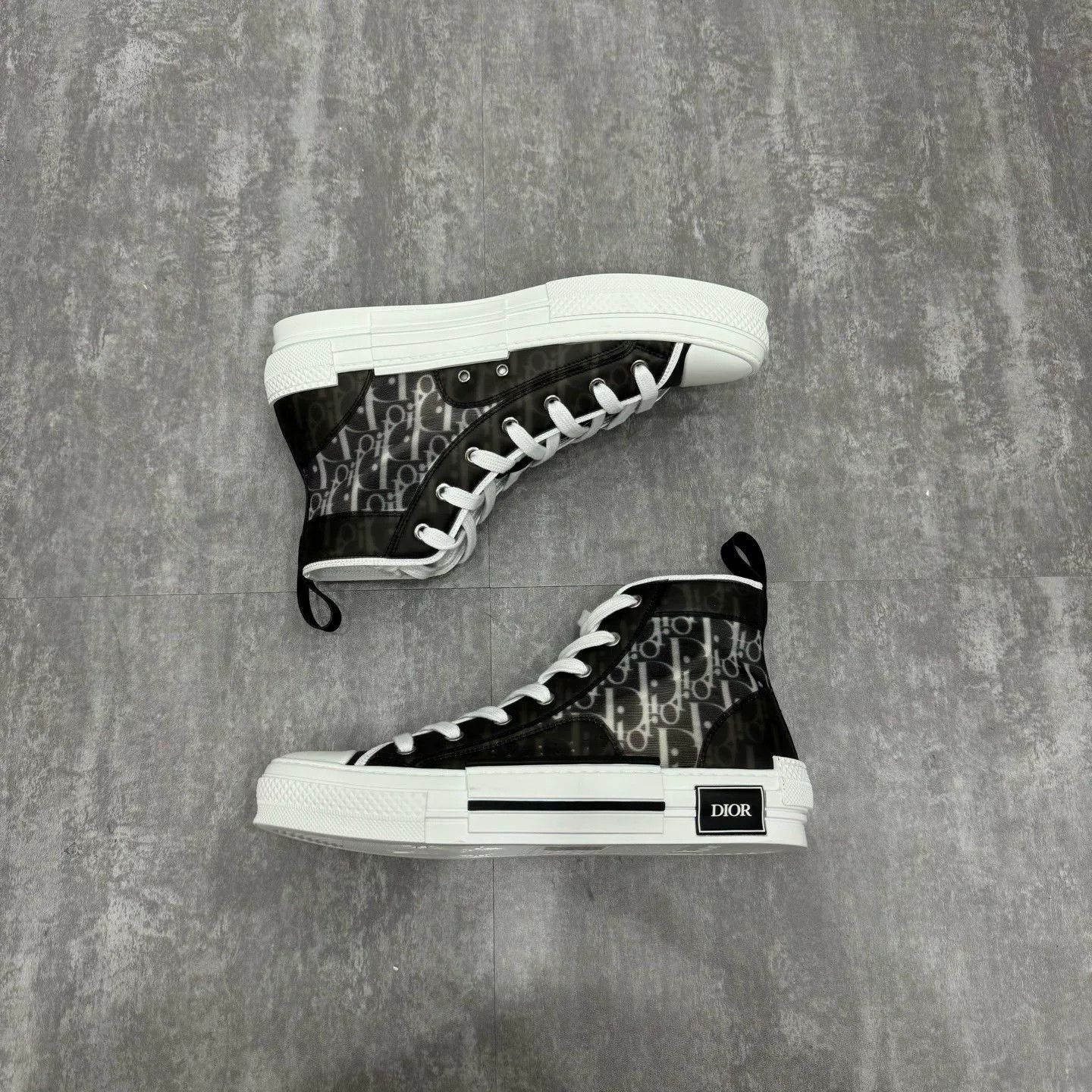 Dior Dior B23 Black High-Top Sneakers Size US 8 / EU 41 - 5 Thumbnail