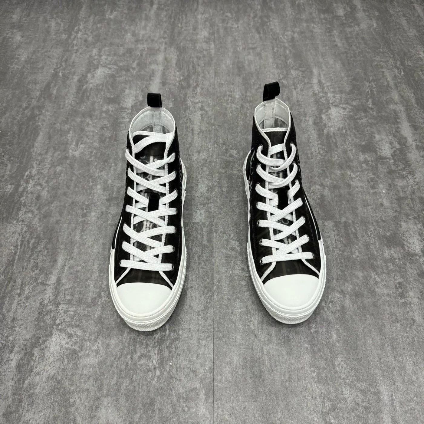 Dior Dior B23 Black High-Top Sneakers Size US 8 / EU 41 - 3 Thumbnail