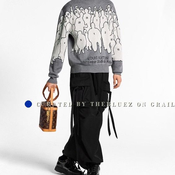 Louis Vuitton Louis Vuitton Gray Portrait Sweater XXL Size US XXL / EU 58 / 5 - 7 Thumbnail