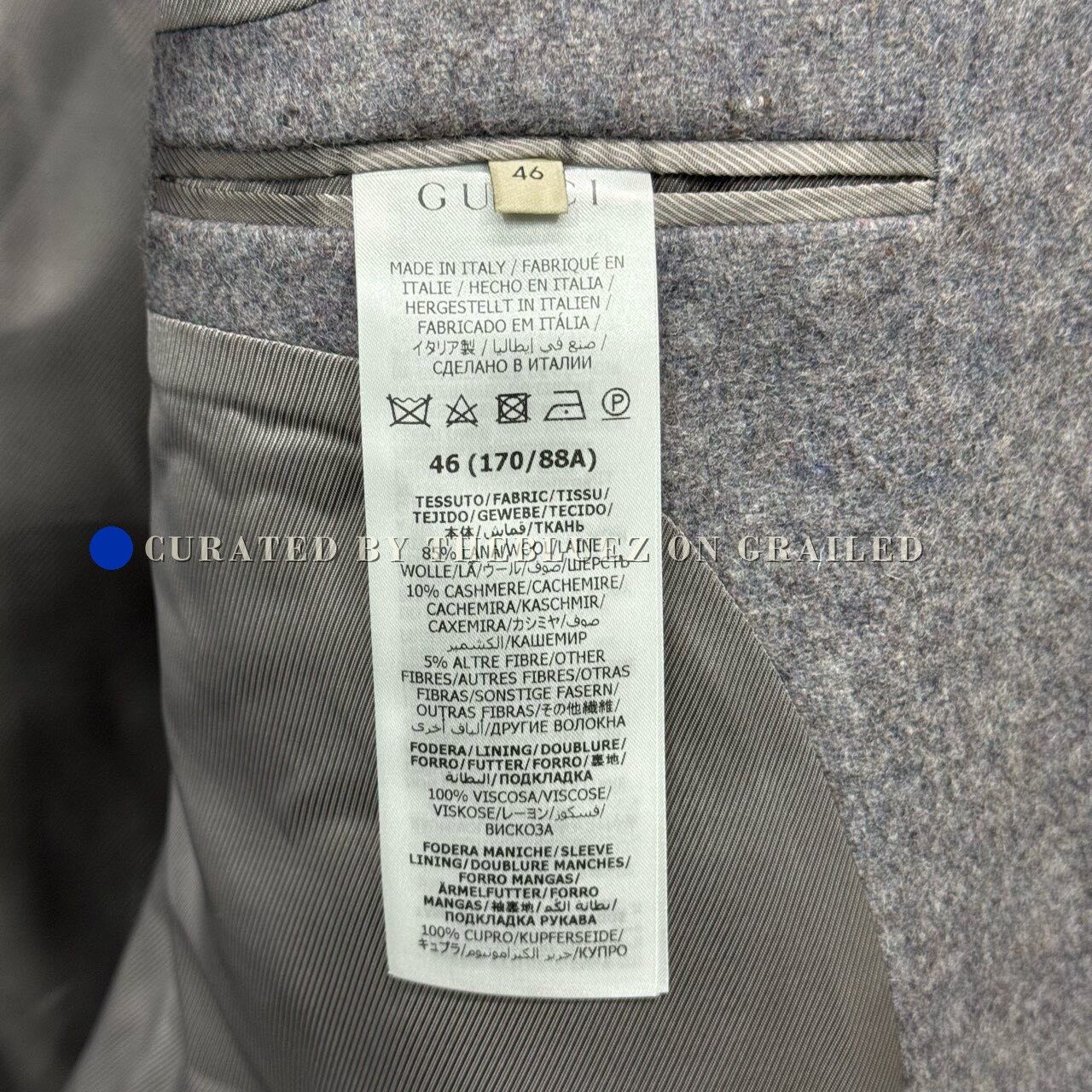 Gucci Gucci Wool Cuff Logo Blazer Size US S / EU 44-46 / 1 - 6 Thumbnail