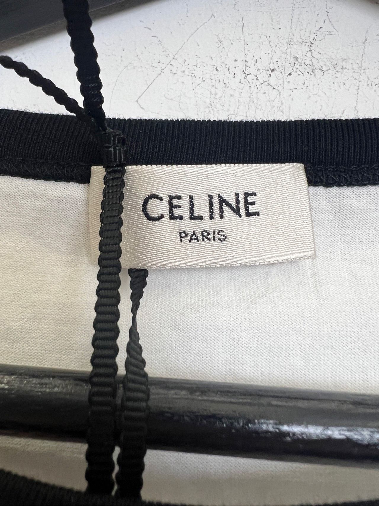 Celine Celine Flocked Logo Short Sleeve XL Size US XL / EU 56 / 4 - 5 Thumbnail