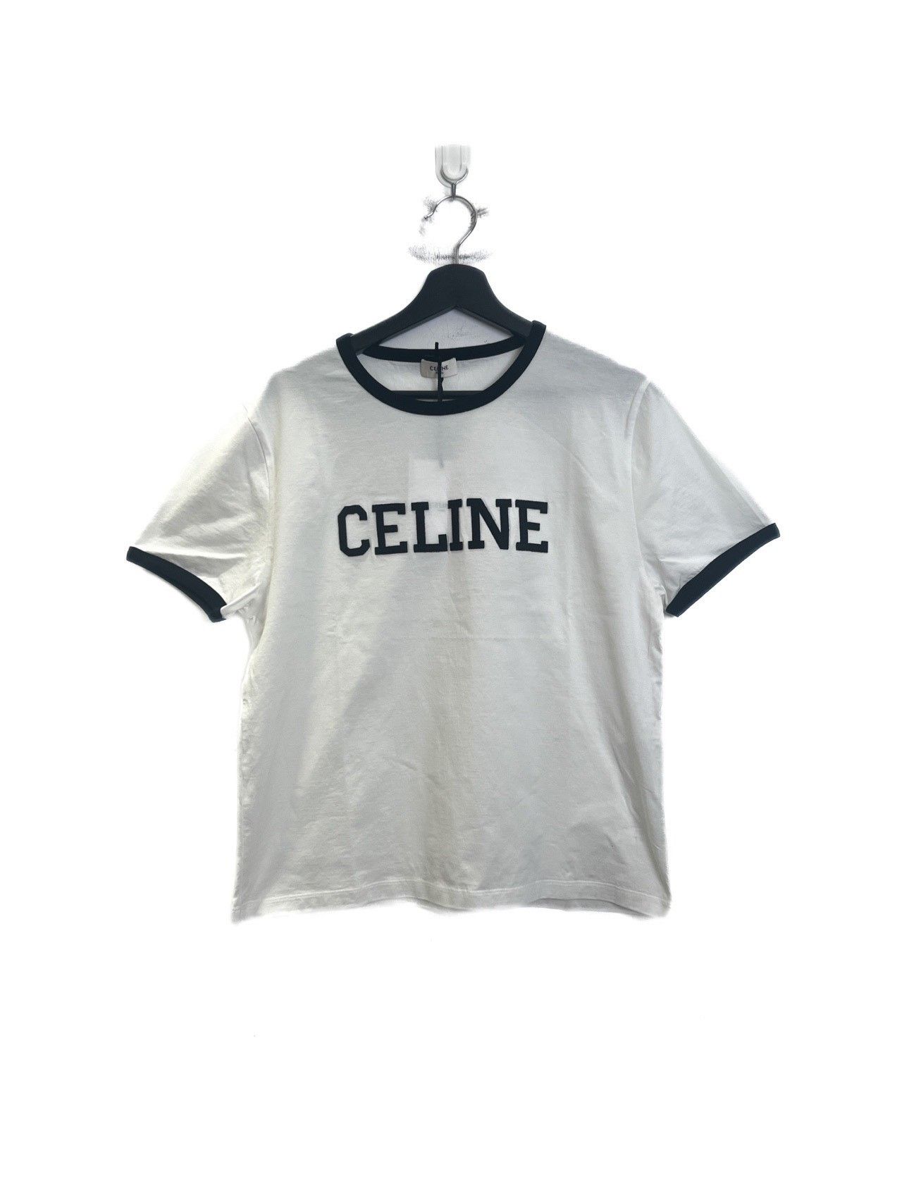 Celine Celine Flocked Logo Short Sleeve XL Size US XL / EU 56 / 4 - 2 Thumbnail