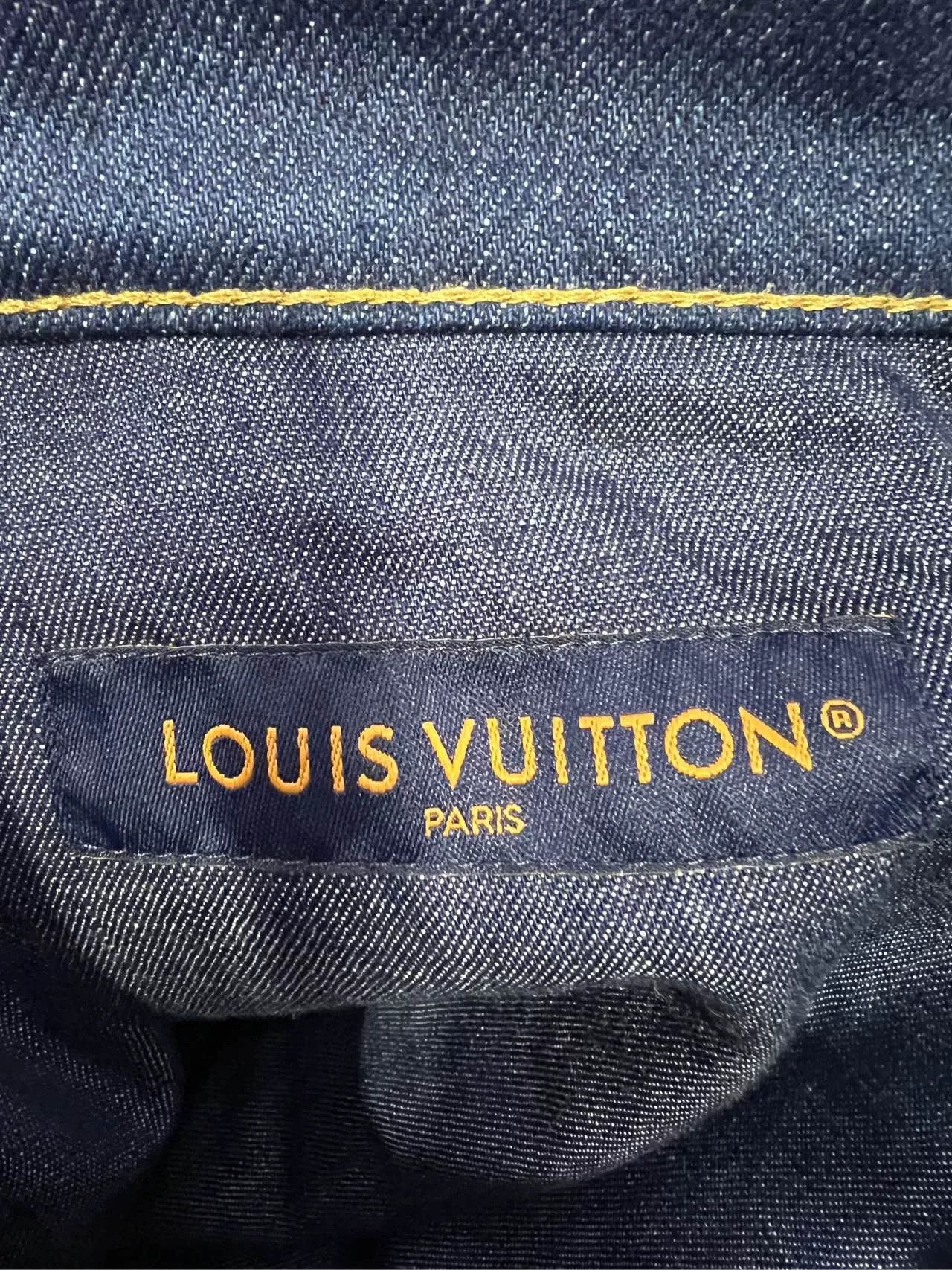 Louis Vuitton Louis Vuitton Pharrell Embroidered Logo Denim Shorts Size US 28 / EU 44 - 5 Thumbnail