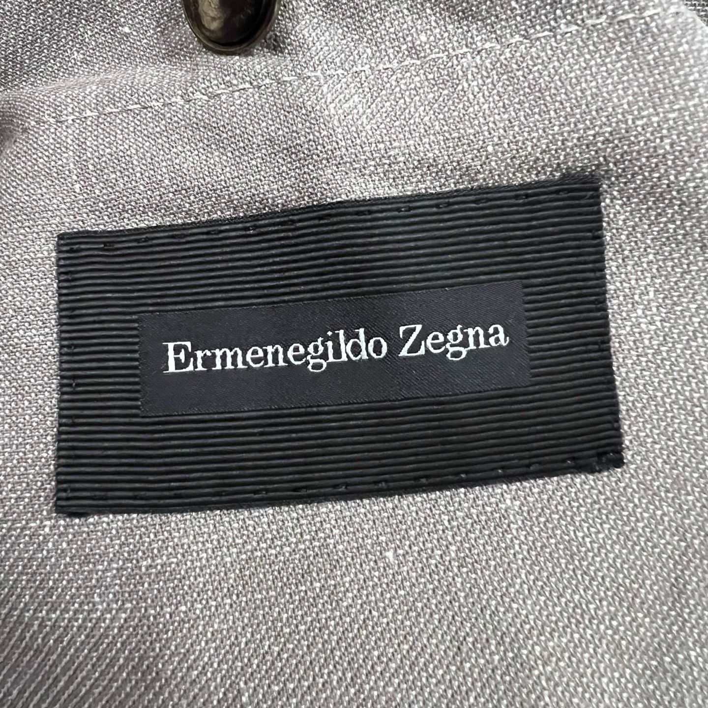 Ermenegildo Zegna Zegna Solid Collar Casual Blazer Size US M / EU 48-50 / 2 - 3 Thumbnail