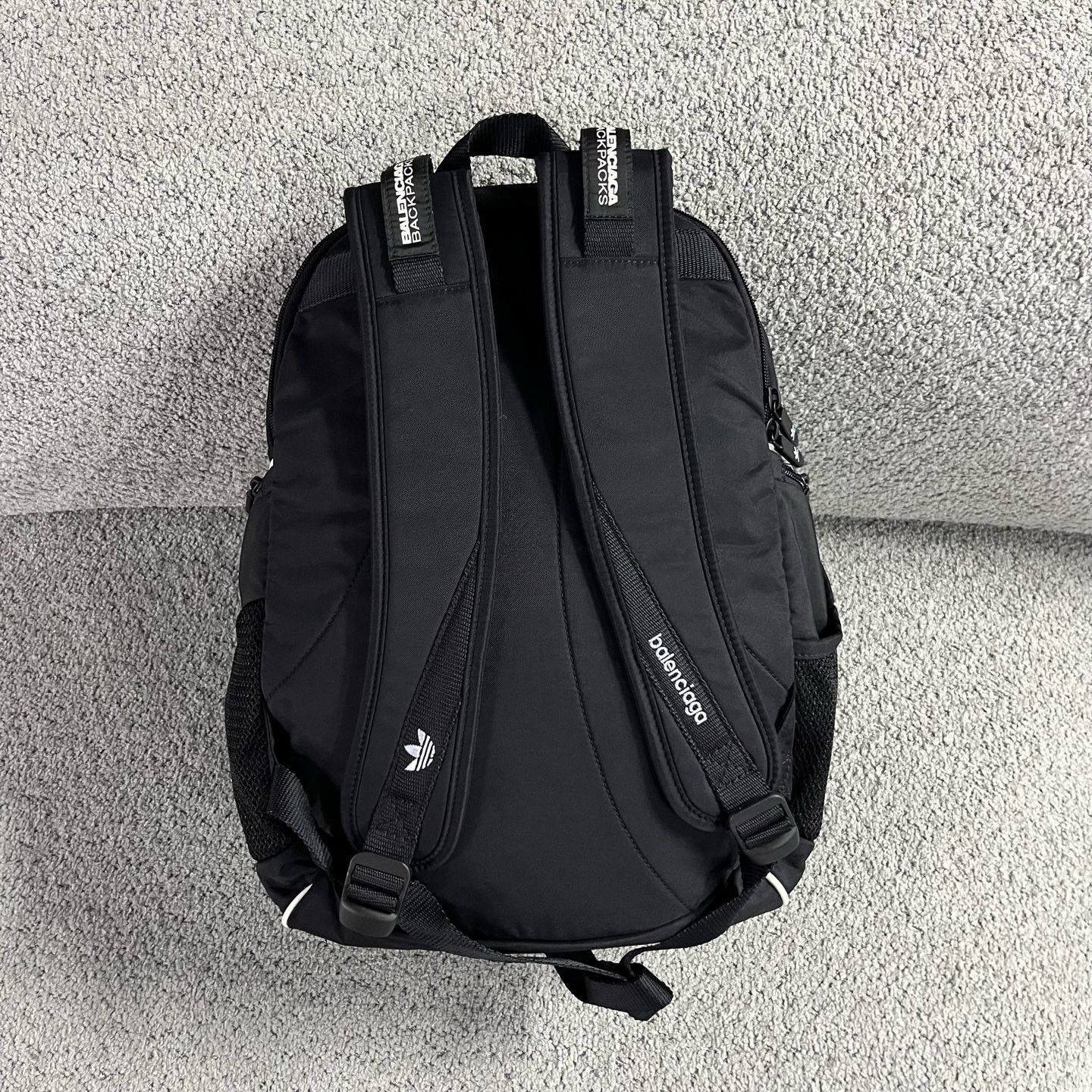 Balenciaga Balenciaga Collaboration Black Blue Logo Backpack Size ONE SIZE - 2 Thumbnail