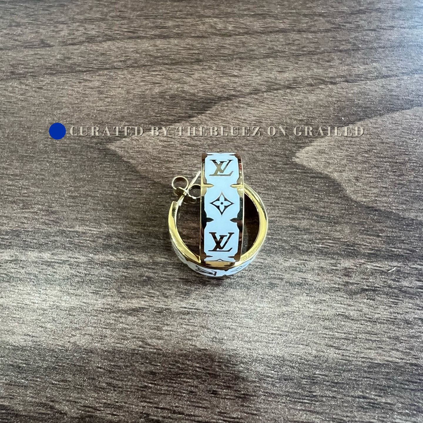Louis Vuitton Louis Vuitton Inclusion White Enamel Earrings Size ONE SIZE - 4 Thumbnail