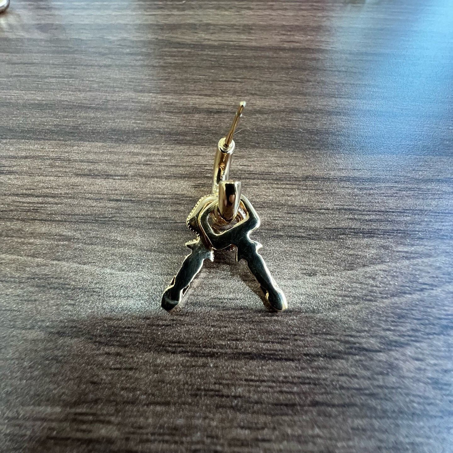 Louis Vuitton Louis Vuitton Gold Diamond Key Lock Earrings Size ONE SIZE - 4 Thumbnail
